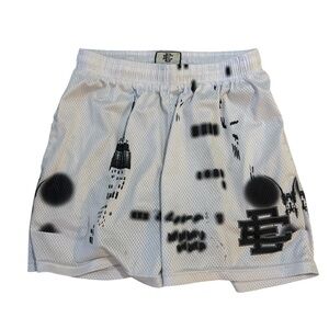 White EE city shorts